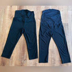 Two pairs of medium maternity workout leggings. Isabel brand. Great condition.